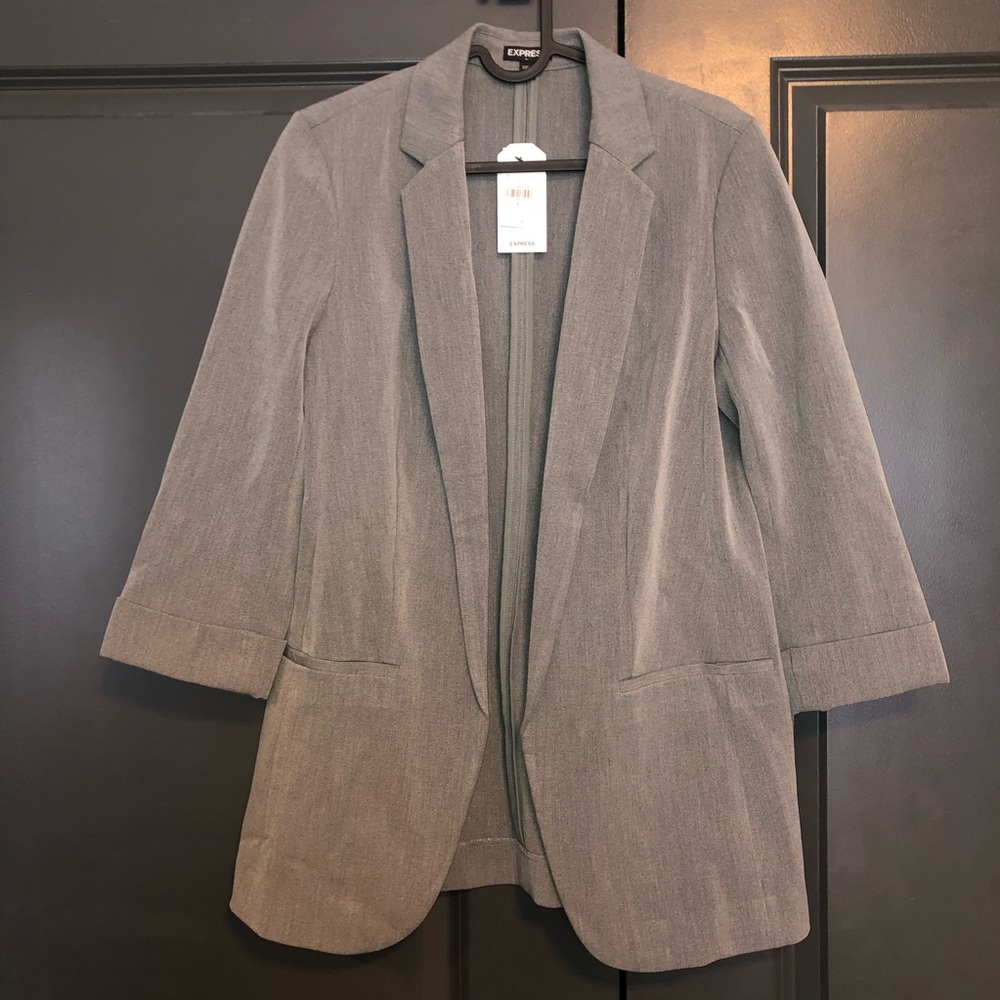 Express Gray Blazer